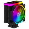 Cooler CPU AQIRYS Uranus Black, ARGB, 120mm, 200W TDP, Intel/AMD, 4 Heatpipe, PWM, Controller ARGB Inclus