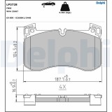 DELPHI LP3728 set placute frana,frana disc