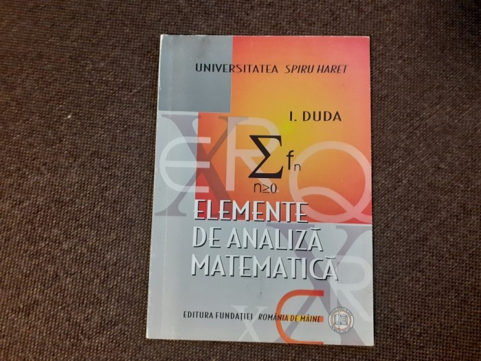 I. Duda - Elemente de analiza matematica