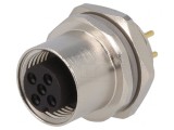 Soclu M12 5 PIN mamă IP67 60V CANopen DeviceNet, TE Connectivity