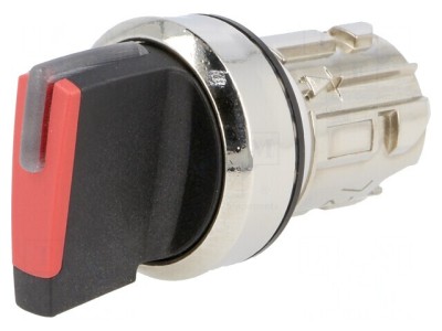 Comutator Rotativ 22mm Roșu IP67 foto