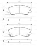 BOSCH 0 986 461 127 set placute frana,frana disc