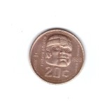 Moneda Mexic 20 centavos 1983 Mesoamerican cultures, stare foarte buna, curata