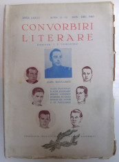 CONVORBIRI LITERARE ANUL LXXVI - Nrele 11-12 , NOV.- DEC. 1943 foto