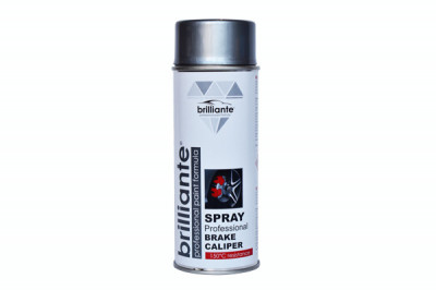 Vopsea Spray Argintiu Pentru Etriere Frane (Ral 9006) 400Ml Brilliante 137418 10295 foto