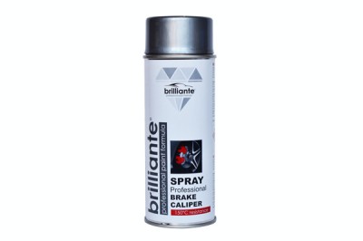 Vopsea Spray Argintiu Pentru Etriere Frane (Ral 9006) 400Ml Brilliante 137418 10295 foto