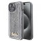 Husa pentru Apple iPhone 15, Guess, Sequin Script Metal, Argintie