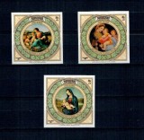 Aitutaki 1983 - Crăciun, picturi Raphael, colite neuzate