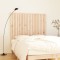 Gossi tablie de pat pentru perete, 140x3x110 cm, lemn masiv de pin