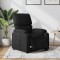 vidaXL Fotoliu rabatabil electric, negru, material textil 3204802
