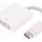 Cablu {{Tip cablu de conectare}}, DVI-I (24+5) soclu, DVI mini mufa, 170mm, {{Culoare izola&amp;#355;ie}}, QOLTEC - 50517