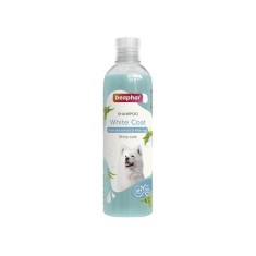 Șampon pentru c&acirc;ini cu blană albă Beaphar 250 ml