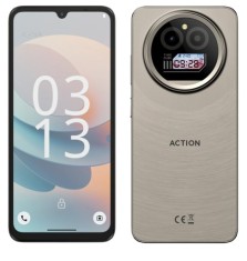 Telefon mobil F150 Action A5 Pro Gri, 4G, 6.88 HD+, 8GB RAM (3GB + 5GB extensibil), 256GB ROM, Android 15 Go, Octa-Core, Face ID, Camera 16MP, 5100mAh