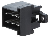 Conector dreptunghiular THT, 6 pini