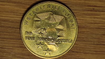 Polonia - moneda aniversara raruta - 2 zloti zlotys 2004 - Drumul spre libertate foto