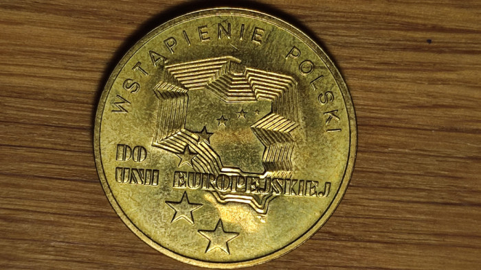 Polonia - moneda aniversara raruta - 2 zloti zlotys 2004 - Drumul spre libertate