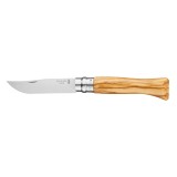 Cutit de buzunar N&deg;09, inox, 9cm, &quot;Tradition Luxe&quot;, Olive - Opinel