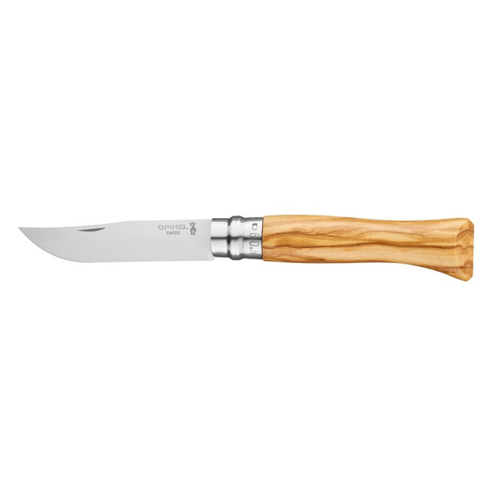 Cutit de buzunar N&deg;09, inox, 9cm, &quot;Tradition Luxe&quot;, Olive - Opinel