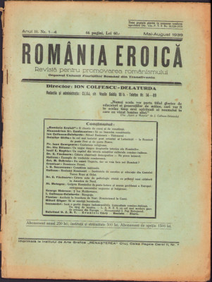 HST Z300 Revista Rom&amp;acirc;nia Eroică 1-4/1939 foto