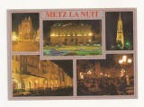 FR1 -Carte Postala - FRANTA- Metz la nuit, necirculata