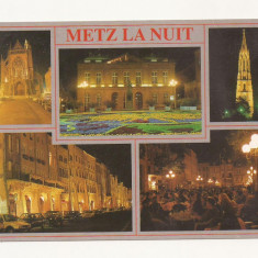 FR1 -Carte Postala - FRANTA- Metz la nuit, necirculata