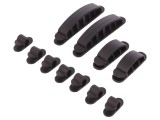 Logilink Set Elemente de Prindere Cabluri Autoadezive Negre KAB0039