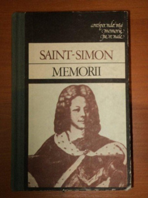 MEMORII de SAINT-SIMON,BUC.1990 foto