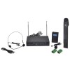 Set receptor cu microfon fără fir și căști VHF