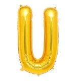 Balon aniversar Maxee, litera U, auriu, 40 cm