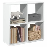 VidaXL Bibliotecă/separator cameră alb 69,5x29x69,5 cm lemn prelucrat
