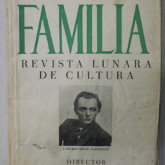 FAMILIA , REVISTA LUNARA DE CULTURA , SERIA III , ANUL VI , No. 8-9 , 1939