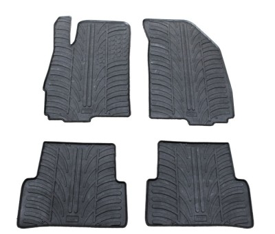 Set covorase auto din cauciuc Chevrolet Aveo T300 2011-2014, 5 usi, Negru, Gledring, 4 buc. foto