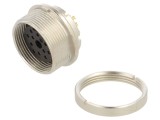 Conector M16 Mamă Lipire PIN 12 3A 32V Drept IP40