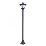 Outsunny Felinar de Grădină Led cu Panouri Solare, 120cm, Negru | Aosom Romania