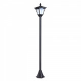 Outsunny Felinar de Grădină Led cu Panouri Solare, 120cm, Negru | Aosom Romania