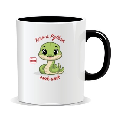 Cana personalizata cu mesaje pentru programatori, Tare-n Python foto