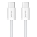 CABLU alimentare si date Baseus Superior, Fast Charging Data Cable pt. smartphone, USB Type-C la USB Type-C 30W, 1m, alb &quot;P10365200211-00&quot; (timbru ver