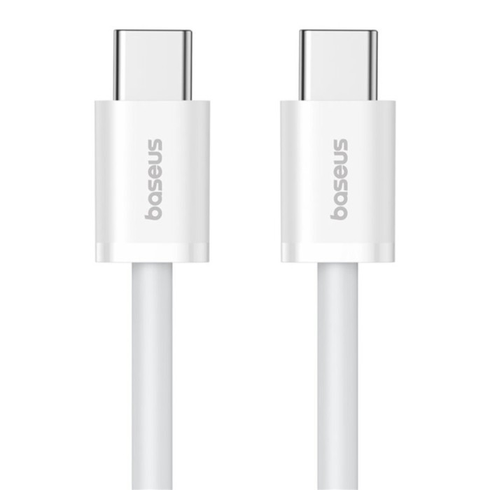 CABLU alimentare si date Baseus Superior, Fast Charging Data Cable pt. smartphone, USB Type-C la USB Type-C 30W, 2m, alb &quot;P10365200211-01&quot; (timbru ver