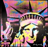 Andy Warhol, Libertate (camuflaj), litografie semnata pe placa
