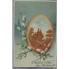 Carte postala, felicitare, 1902