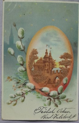 Carte postala, felicitare, 1902 foto