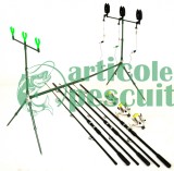 Kit Complet Pescuit 3 Lansete 3 Mulinete Si Rod Pod Full Echipat