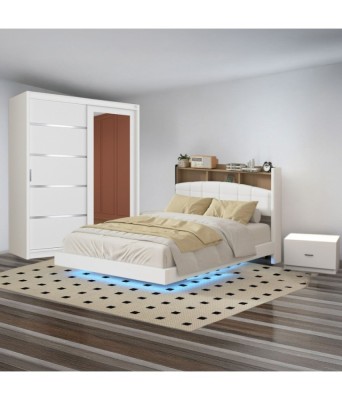 Dormitor Cod A013 Alb 160X200 foto