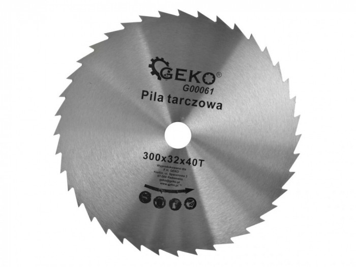 Disc circular pentru lemn 300x32x40T, Geko G00061