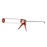 Pistol pentru tuburi de silicon, FS-11031, 2 tije, din metal, rosu