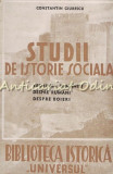 Studii De Istorie Sociala - Constantin Giurescu - 1943