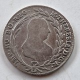 Transilvania 20 kreuzer 1767 HG / Baia Mare argint Maria Tereza
