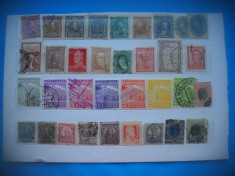HOPCT LOT NR 548- 34 TIMBRE VECHI-AMERICA LATINA-STAMPILATE/STAMPILAT