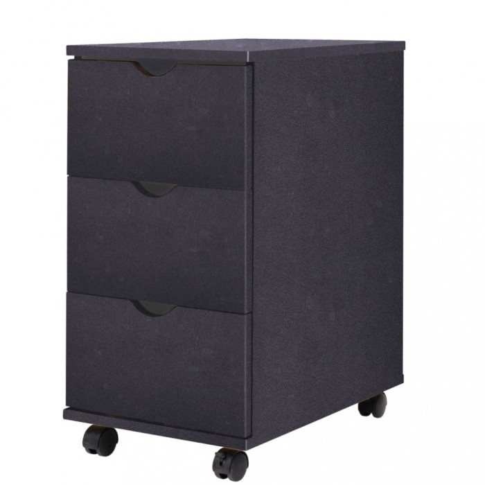 Gossi dulap cu sertare, 33 x 45 x 60 cm, negru