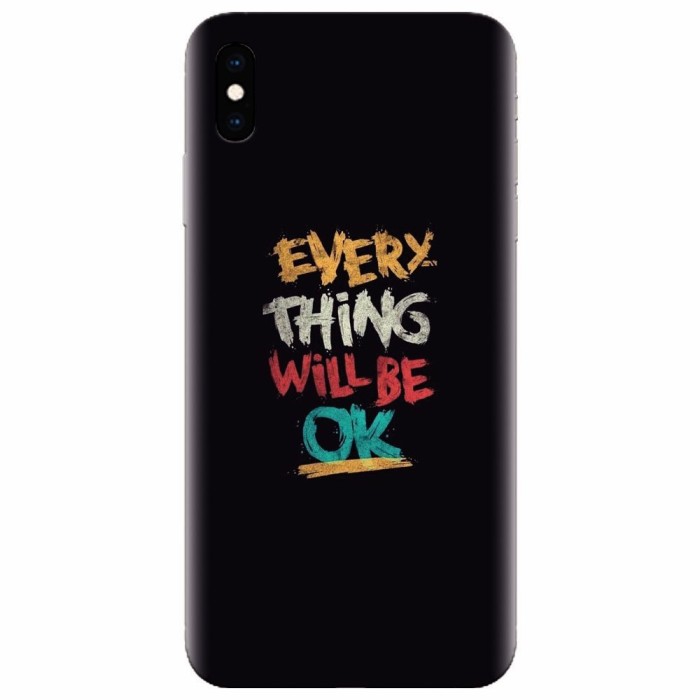 Husa silicon pentru Apple Iphone X, Everything Will Be Ok